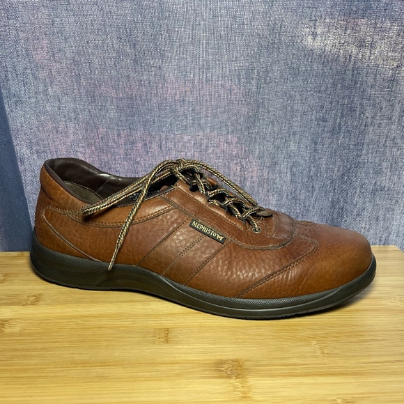 Mephisto Match Runoff Sz 13 Mens Brown Leather Shoes Sneakers Walking Lace Up main image 9